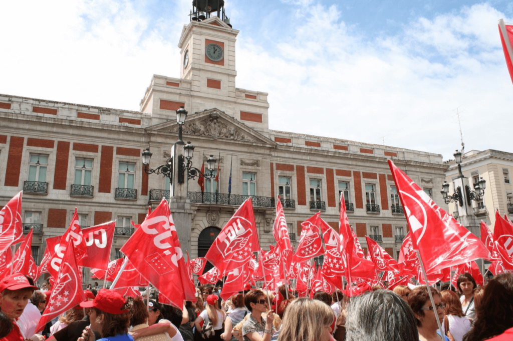 Protestas de los sindicatos Día del Trabajador en España